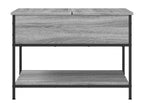 Nobellea coffee table, grey, 70x50x50 cm, engineered wood and metal, GHDY18975