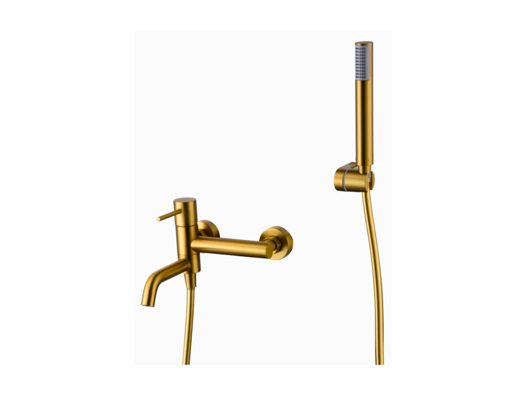 Nobellea Brushed Gold Anti-Limescale Bath and Shower Mixer Tap BDM039-4OC JBRX84649