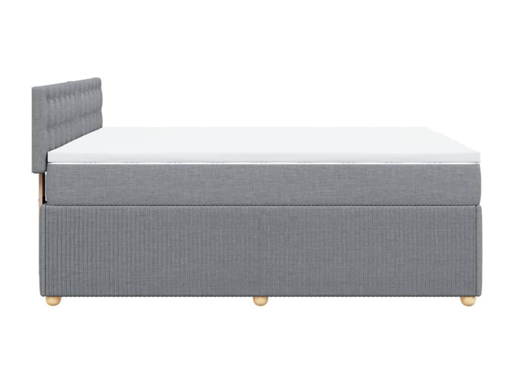 Nobellea bed base with light grey mattress 140x200cm Fabric BBJN47767