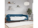 Daybed without mattress, blue, 80x200 cm, velvet, TLOP88302