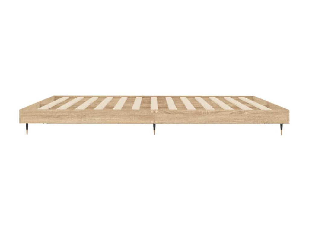 Dekonao oak bed frame 140x200 engineered wood WAQE44131