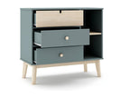 Chest of drawers with 3 drawers and 2 shelves, 90 cm wide - Dekonao GAOU62677