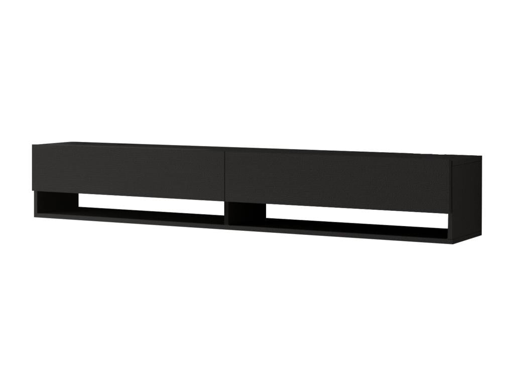 Black TV stand for 2, 180x31.5x29.5 cm, 03 0007777 KZAO64447