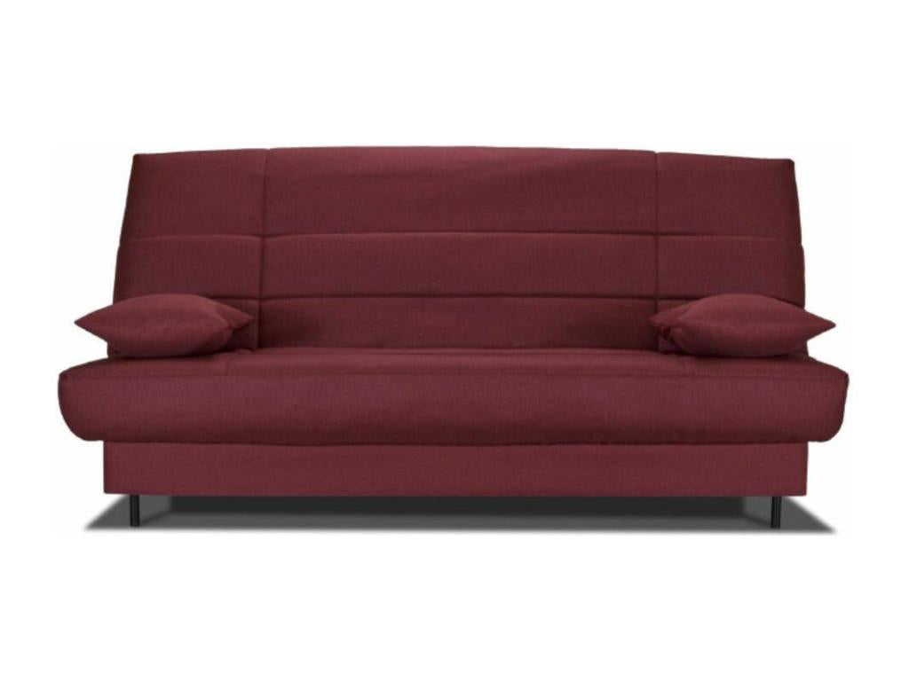 Nobellea fabric bench 130x190 with 13cm Starflex mattress and Folken storage - Dark mottled grey color WIMC32997