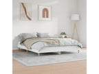 White engineered wood bed frame without mattress, 180x200 cm