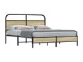 Bed frame without mattress 160x200 cm Nobellea oak OVZD25959