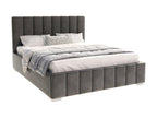 Nobellea 120x200 cm Storage Bed with Lift-Up Nobellea Slatted Base, Dark Grey OWQV30208