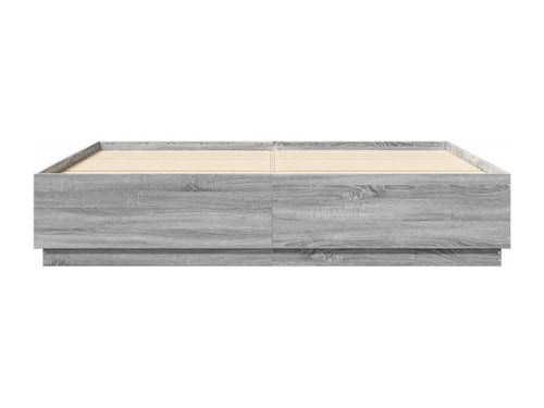 Dekonao bed frame gray 200x200 cm engineered wood XYBS97491