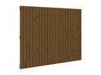 Wall-mounted headboard, honey brown, 146.5x3x110cm, solid pine wood, UWSG33037
