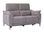 Nobellea Electric Sofa - 2 Seater - Fabric - Brown QKZQ56975