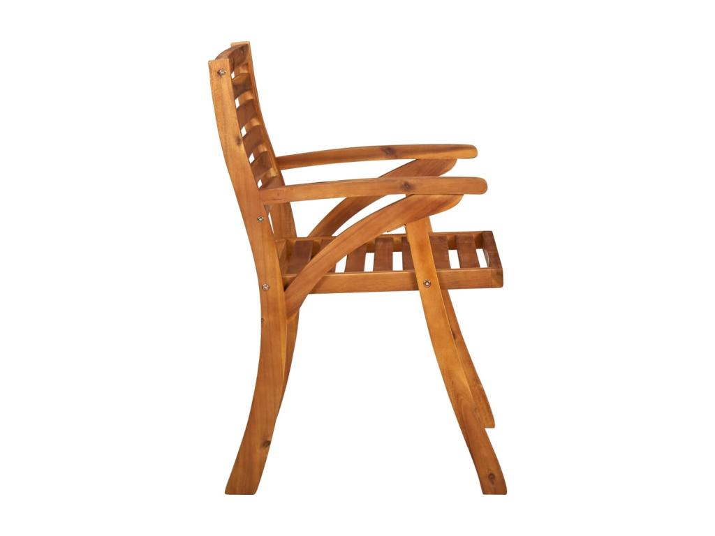 Garden chairs, set of 4, solid Nobelea wood KZMW71475