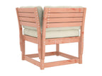 Dekonao EWDW56401 Solid Wood Corner Garden Sofa with Cushions