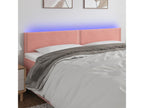 Pink LED Headboard 200x5x78/88 cm Velvet BFQW85197