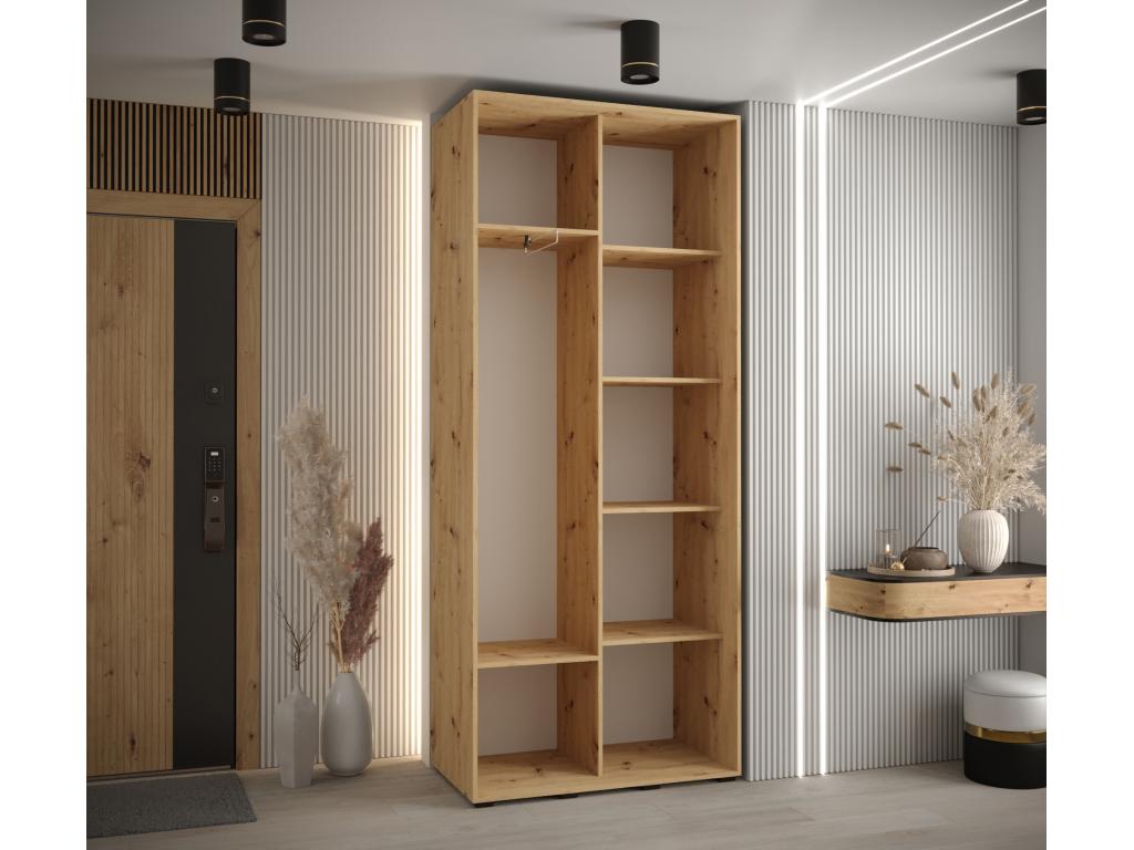 Nobellea 1 Sliding Door Wardrobe 235.2/100/45 2 Doors Nobellea/White YTXZ66743