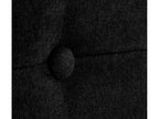 Nobellea Fabric Headboard with Buttons 145x50cm for 135/140cm Beds - Black ZCGV96642