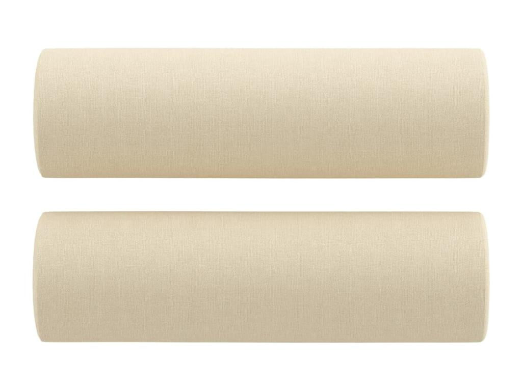 2-piece sofa set with cream fabric cushions JIZK20766