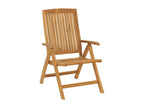 5-piece solid teak wood garden furniture set FDRV83992