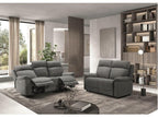 Nobellea fabric reclining sofa - Grey - Manual system - 1-seater armchair QIGL75477