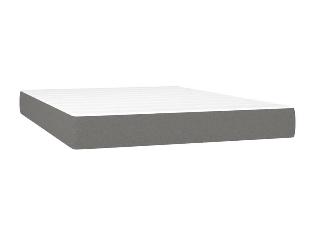 Nobellea bed base with LED mattress, dark grey, 140x200 cm, fabric TASJ01154