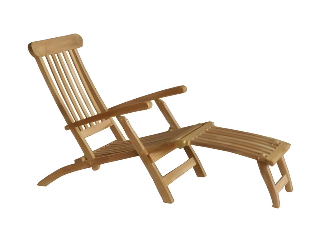 Solid teak sun lounger RVUD71776