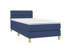 Nobellea bed base with mattress, blue, 80x200 cm, fabric, TNAH46441
