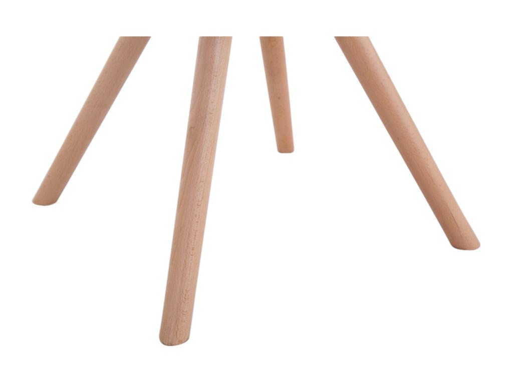 Set of 4 dining chairs - Fabric/Wood - Brown - Nobellea MMXY25553