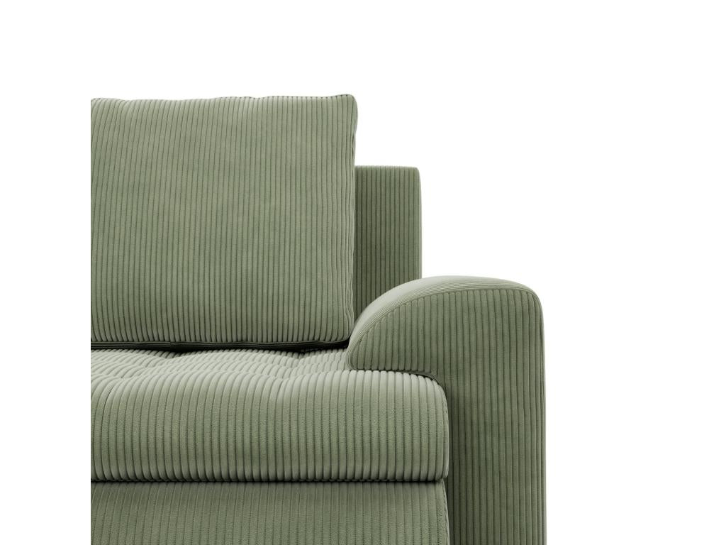Dekonao 3-seater sofa with sleeper function - Green QDMB78609
