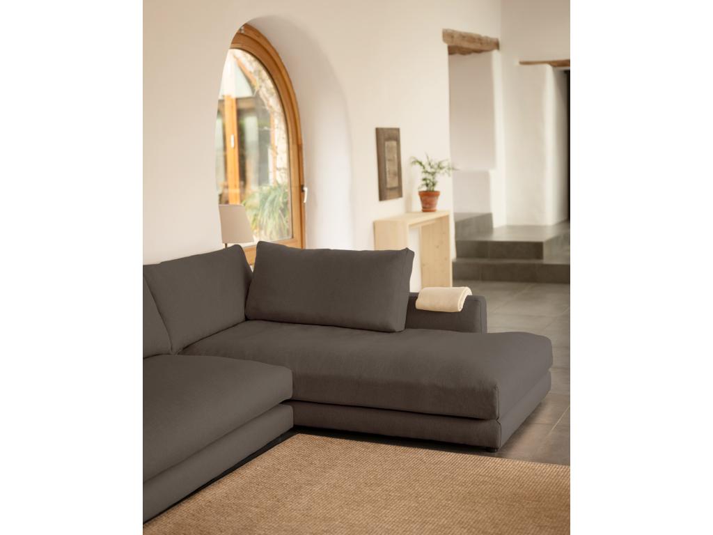 3/4 seater right-hand corner sofa, dark grey, 275cm VMSJ68663
