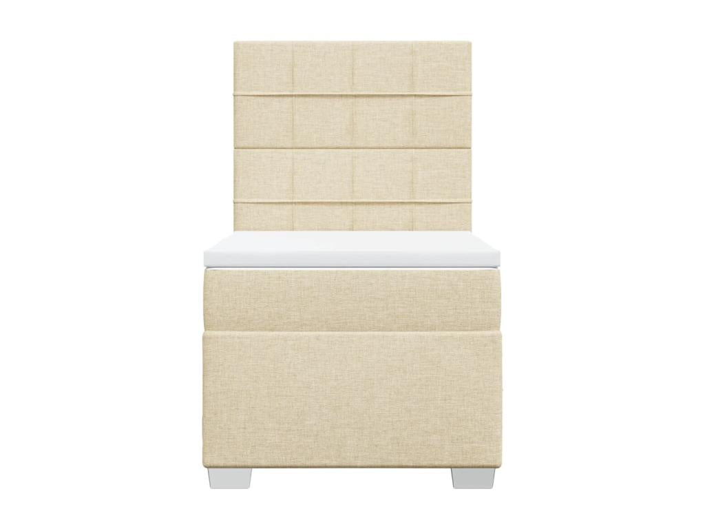 Dekonao bed base with mattress, Cream 80x200 cm, Fabric DUYM84216