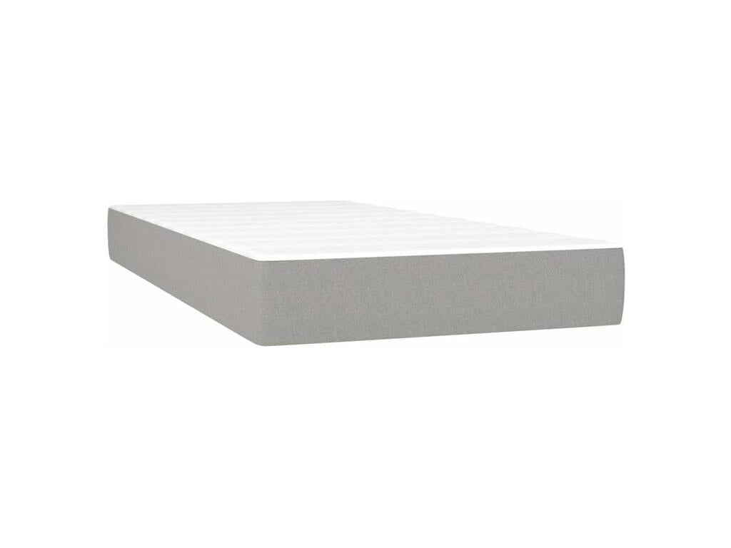 Nobellea bed base with light grey mattress 90x200 Fabric KMIX17550