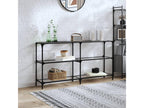 Console table with transparent glass top, 158.5x30x81 cm, PKDL41702