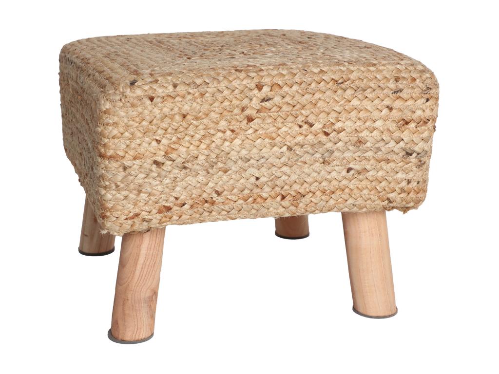 Brown Nobellea footrest 40x40x33 cm OOZM97738