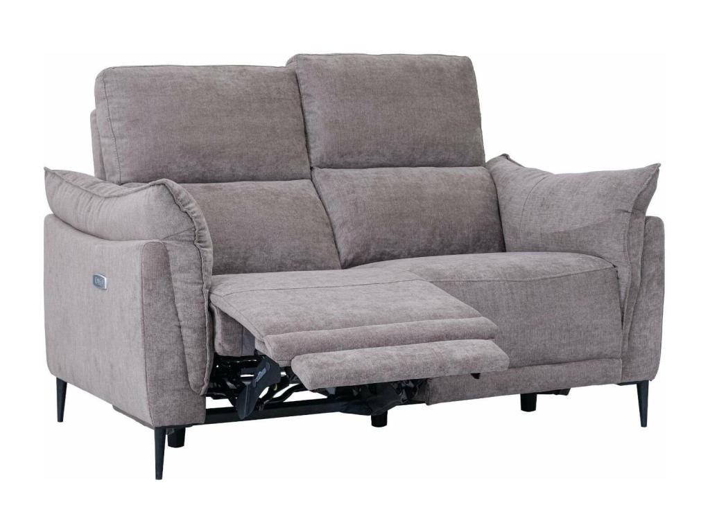 Nobellea Electric Sofa - 2 Seater - Fabric - Brown QKZQ56975