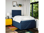 Nobellea bed base with blue mattress 120x190 cm fabric IKOY17440