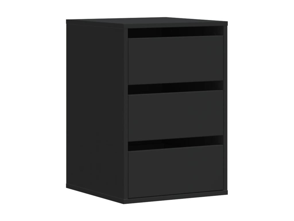 Black corner chest of drawers 40x41x58 cm engineered wood KNAV30337
