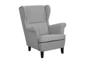 Nobellea Wingback Armchair, Grey Fabric TEBQ51841