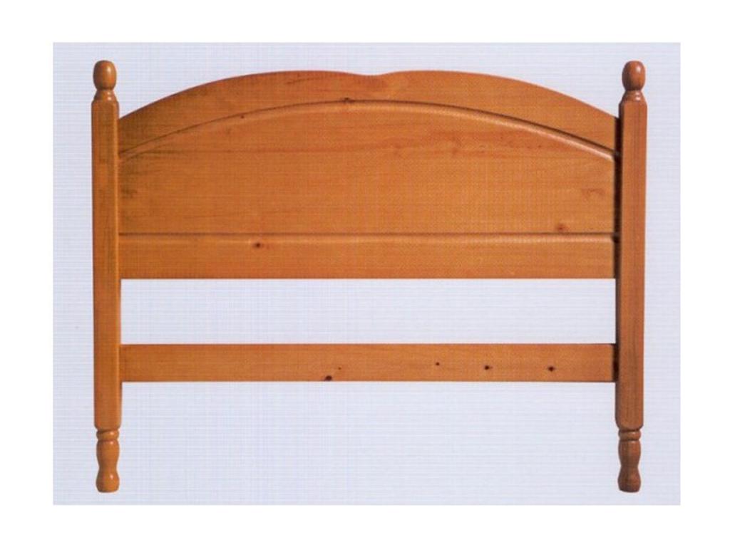 Solid pine headboard in honey color - Length 142 x Depth 2 x Height 99 cm TAAU42122