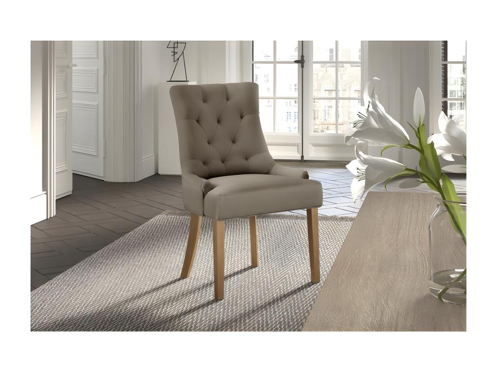 Upholstered fabric dining chair in Nobellea color - COSY Collection MXNM87919