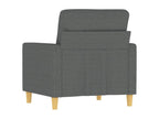 Dark Grey Armchair 60 cm Fabric UUKU02914