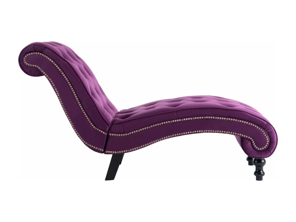 Nobellea - Purple Velvet Chaise Lounge PRIU85924