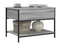 Nobellea coffee table, grey, 70x50x50 cm, engineered wood and metal, GHDY18975