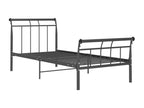 Black Metal Bed Frame 90x200 cm DQZG96338