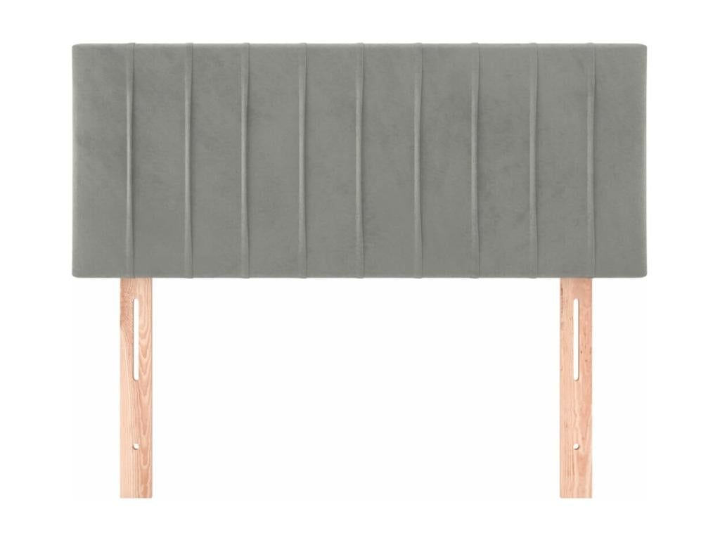 Light Grey Headboard 90x5x78/88 cm Velvet RBXP26091