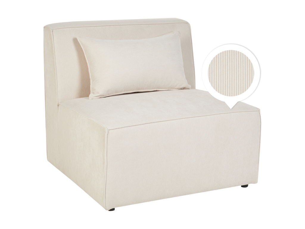 Nobellea armchair Nobellea Corduroy Light Beige JUWL57016