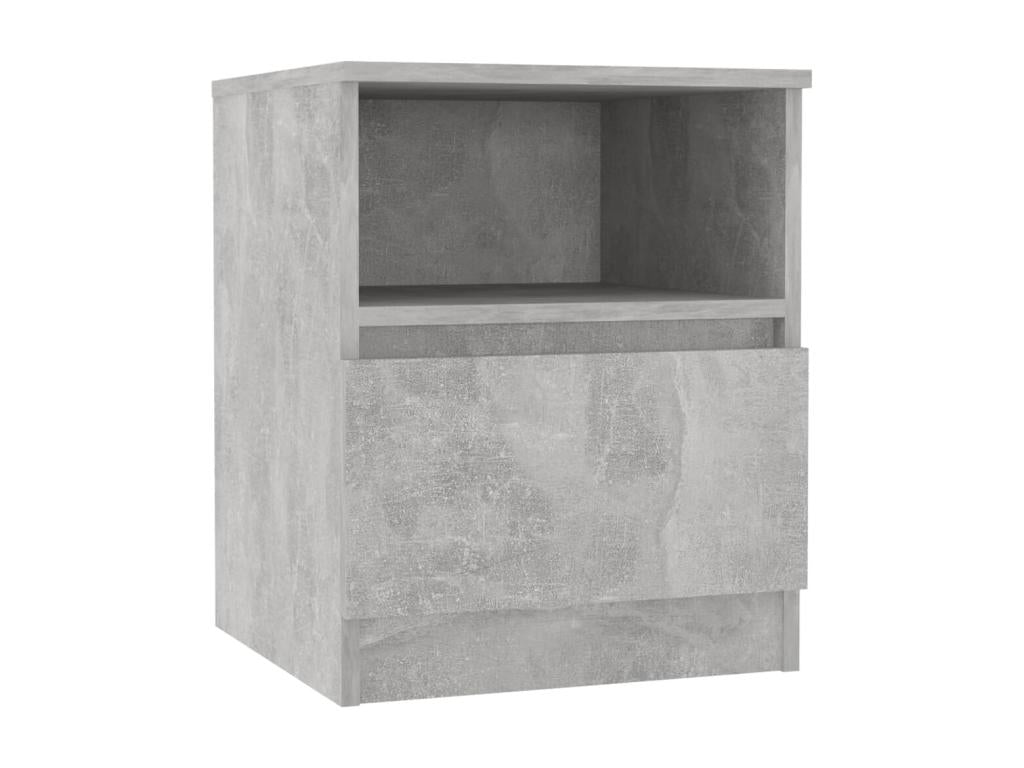 Bedside table, concrete grey, 40x40x50 cm, 2 KRHA18981