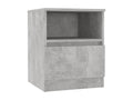 Bedside table, concrete grey, 40x40x50 cm, 2 KRHA18981