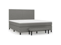 Nobellea bed base with mattress, Dark Grey, 180x200 cm, Fabric EZDG70625