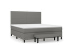 Nobellea bed base with mattress, Dark Grey, 180x200 cm, Fabric EZDG70625