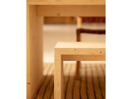 Natural fir wood bench 145x45cm - Nobellea ERPS46679