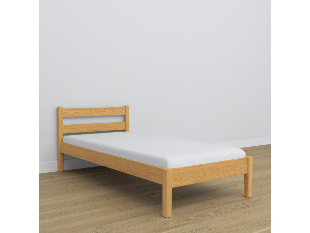 Single wooden bed N01 Natural Pine 80x180 RPCR55786
